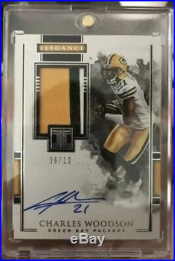 2018 impeccable Charles Woodson /10 Jersey Relic Auto Autograph Packers SSP