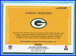 2019 Impeccable CANVAS CREATIONS Aaron Rodgers #/10 SP ON-CARD AUTO PACKERS