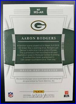 2019 National Treasures Football Aaron Rodgers Patch Auto #12/25 Jersey Number