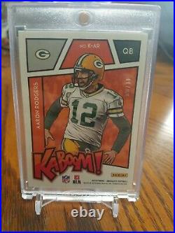 2019 Panini Absolute Aaron Rodgers Kaboom Gold SSP Case Hit /10 GB Packers