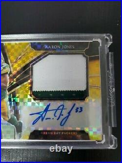 2019 Panini Select Football Aaron Jones Gold Auto Numbered /10 Packers Nfl