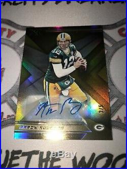 2019 XR Aaron Rodgers Packers Gold Parallel Autograph. 2/5! SSP Auto