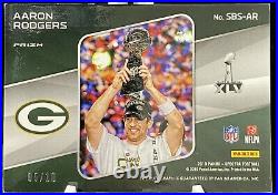 2020-21 Spectra Aaron Rodgers Super Bowl Champion Card Gold 05/10 ON CARD AUTO