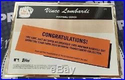 2020 Bowman Transcendent 1955 OverSized Cut Auto Vince Lombardi 1/1 Packers