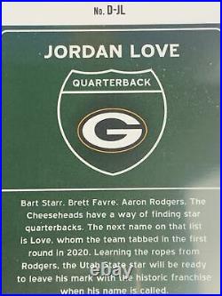 2020 Donruss Football Jordan Love Packers DOWNTOWN RC No. D-JL