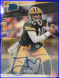 2020 Donruss Optic Jordan Love Rated Rookie Purple Stars Auto /50 2020 Donruss Optic Jordan Love Rated Rookie Purple Stars Auto /50