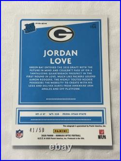 2020 Donruss Optic Jordan Love Rated Rookie Purple Stars Auto /50 2020 Donruss Optic Jordan Love Rated Rookie Purple Stars Auto /50