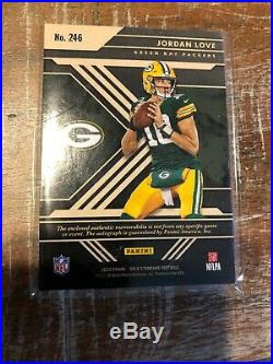 2020 Gold Standard JORDAN LOVE Packers Rookie Dual Patch Auto 1st NFL RPA /49