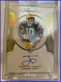 2020 Jordan Love Flawless Rookie Signatures Auto RC Packers 05/25 Green Bay AUTO