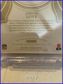 2020 Jordan Love Flawless Rookie Signatures Auto RC Packers 05/25 Green Bay AUTO