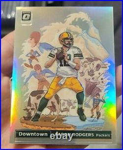 2020 Optic Aaron Rodgers Downtown DT-15 Silver Prizm Case Hit SSP See Pics