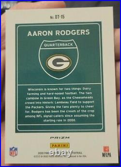 2020 Optic Aaron Rodgers Downtown DT-15 Silver Prizm Case Hit SSP See Pics