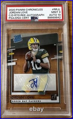 2020 Panini Chronicles Clearly Donruss Rated Rookie Jordan Love #RR-JL Auto