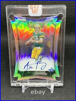 2020 Panini Honors 2016 Select AARON RODGERS Die Cut On Card Auto #2/3 PACKERS