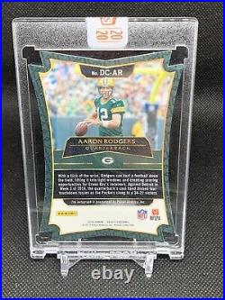 2020 Panini Honors 2016 Select AARON RODGERS Die Cut On Card Auto #2/3 PACKERS