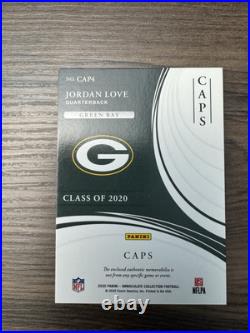 2020 Panini Immaculate Green Bay Packers Jordan Love ROOKIE PLAYER Patch #/15 RC