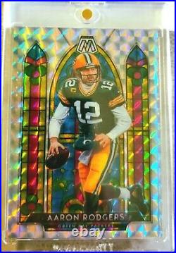 2020 Panini Mosaic Aaron Rodgers Stain Glass Green Bay Packers NFL SG6 SSP Prizm