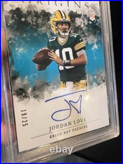 2020 Panini Origins Rookie Autographs Jordan Love #RA-JL Turquoise /25 (RC) 2020 Panini Origins Rookie Autographs Jordan Love #RA-JL Turquoise /25 (RC)