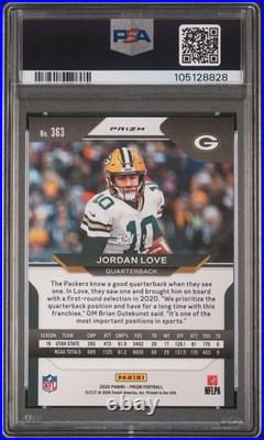 2020 Panini Prizm Rookie Jordan Love #363 Green Scope Prizm /75 (RC)
