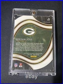 2020 Panini Select Jordan Love Field Level ZEBRA Die-Cut RC #347 GB Packers
