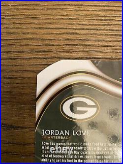 2020 Panini Select Jordan Love Field Level ZEBRA Die-Cut RC #347 GB Packers