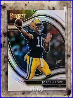 2020 Select JORDAN LOVE Field Level WHITE PRIZM rookie RC #11/35 Packers RARE
