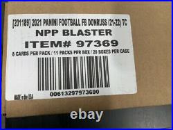 2021 Panini Donruss Football Cards Factory Sealed 20 Box Blaster Case NFL