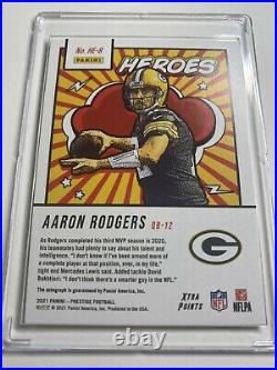 2021 Prestige HEROES AARON RODGERS AUTOExtremely Rare 1/1 On eBay #3/3