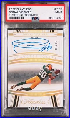 2022 Flawless Donald Driver Flawless Flyers #/15. PSA 9, Pop 2 2022 Flawless Donald Driver Flawless Flyers #/15. PSA 9, Pop 2