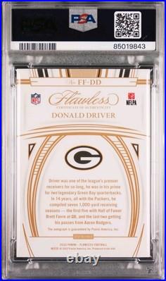 2022 Flawless Donald Driver Flawless Flyers #/15. PSA 9, Pop 2 2022 Flawless Donald Driver Flawless Flyers #/15. PSA 9, Pop 2