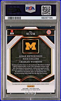 2022 Select Aidan Hutchinson (ROOKIE) / Woodson (SLVR) PSA 10 MINT (RARE Pop 3)