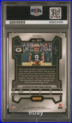 2023 Prizm CHRISTIAN WATSON BLACK FINITE 1/1 Green Bay Packers TRUE BLACK Prizm