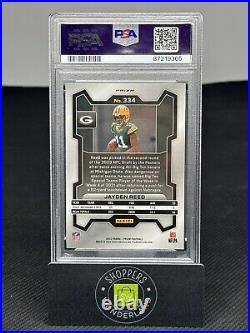 2023 Prizm Jayden Reed ROOKIE Red White Blue Prizm PSA 10 Gem Mint Packers