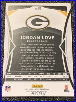 2024 Certified JORDAN LOVE Teal SSP #10/20 JERSEY MATCH Green Bay Packers MVP