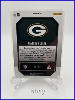 2024 Panini Prizm Marshawn Lloyd GOLD Emergent /10 RC Green Bay Packers