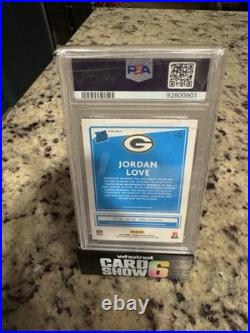 2025 Panini Donruss Optic Jordan Love Blue Hyper Prizm Green Bay Packers
