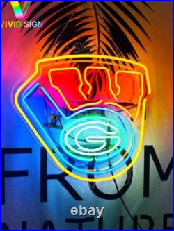 20 Wisconsin Green Bay Packers Logo Acrylic Neon Lamp Sign Light Bar Hanging 20 Wisconsin Green Bay Packers Logo Acrylic Neon Lamp Sign Light Bar Hanging