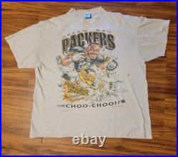 2XL Sterling Sharpe Xplosion Caricature Green Bay Packers VTG Single Stitch