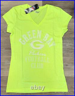 40 x Wholesale Lot NFL Green Bay Packers Womens Large G-III 4 Her T-Shirt L Neon