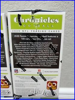 4 BOX LOT! 2020 NFL Panini Chronicles Football Blaster Box NEW & FACTORY SEALED