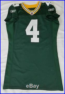 #4 Brett Favre Green Bay Packers NFL Equipment Room Jersey (Size 46)