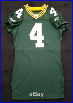 #4 Brett Favre Green Bay Packers NFL Equipment Room Jersey (Size 48)