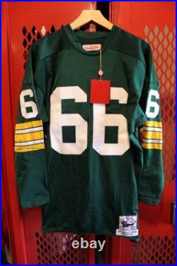 66 Green Bay Packers Nitschke jersey Mitchell Ness Jurgella Collection Size 44