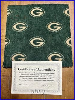 90s Green Bay Packers Lambeau Locker Room Carpet White/Favre Sweat AUTHENTICATED 90s Green Bay Packers Lambeau Locker Room Carpet White/Favre Sweat AUTHENTICATED