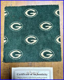 90s Green Bay Packers Lambeau Locker Room Carpet White/Favre Sweat AUTHENTICATED 90s Green Bay Packers Lambeau Locker Room Carpet White/Favre Sweat AUTHENTICATED