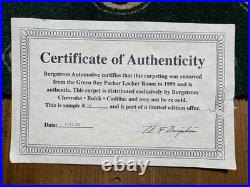 90s Green Bay Packers Lambeau Locker Room Carpet White/Favre Sweat AUTHENTICATED 90s Green Bay Packers Lambeau Locker Room Carpet White/Favre Sweat AUTHENTICATED