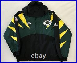 90s Greenbay Packers Jacket NFL Puffer Sz XL Apex One Zip Up Rare Streetwear 90s Greenbay Packers Jacket NFL Puffer Sz XL Apex One Zip Up Rare Streetwear
