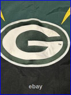 90s Greenbay Packers Jacket NFL Puffer Sz XL Apex One Zip Up Rare Streetwear