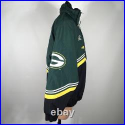 90s Logo Athletic Pro Line Green Bay Packers Parka Jacket Large Packable Hood 90s Logo Athletic Pro Line Green Bay Packers Parka Jacket Large Packable Hood