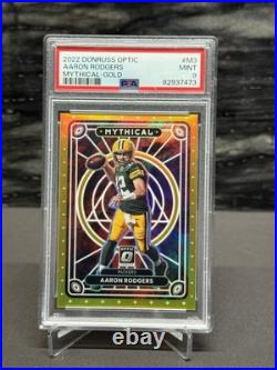 AARON RODGERS /10 2022 Panini Donruss Optic GOLD Mythical CASE HIT SSP AARON RODGERS /10 2022 Panini Donruss Optic GOLD Mythical CASE HIT SSP
